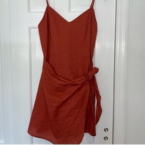 Abercombie burnt orange dress